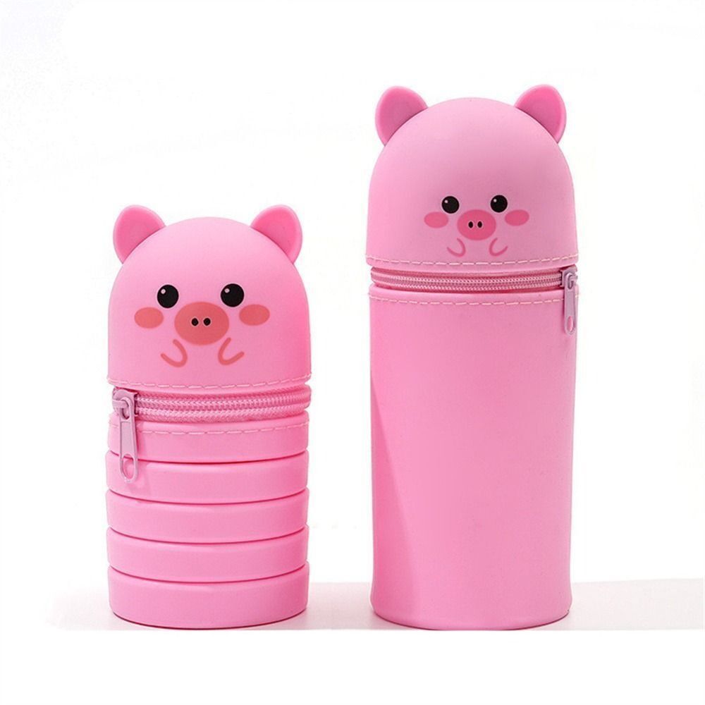 【Clearance Markdowns】 New Pencil Case Cartoon Desk Organizer Stationery Storage Bag Stationery With Zipper Animal Shape Pen Pouch.