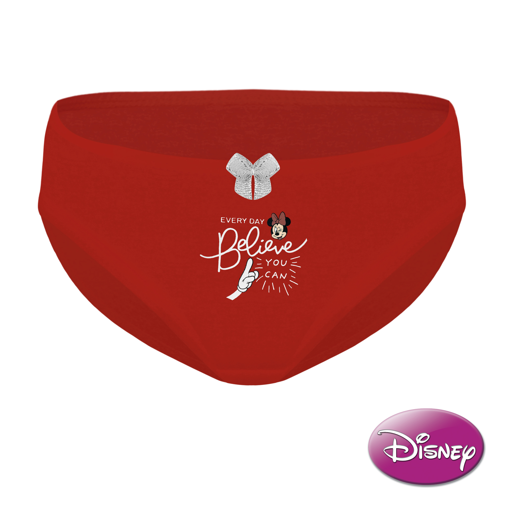 Disney Minnie Mouse 3-in-1 Pack Bikini Panty With Ribbon Girls