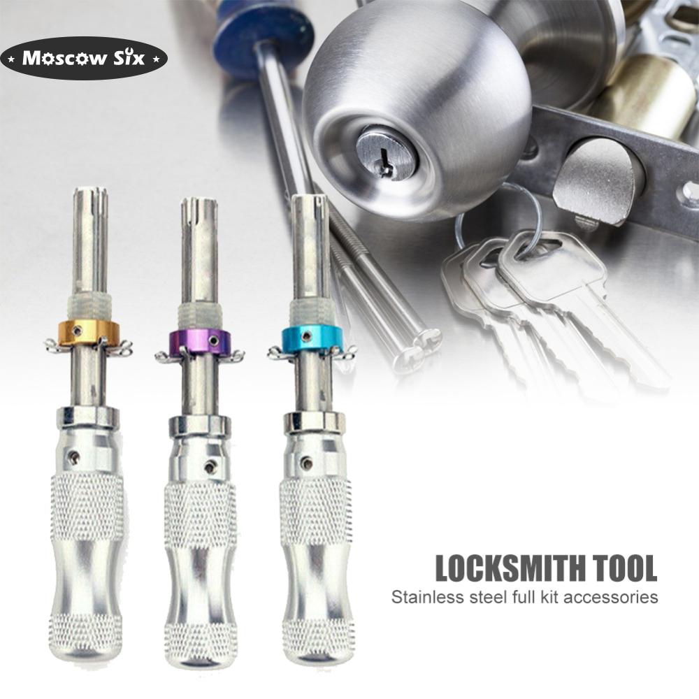 3 cái Ống 7 pins chọn khóa công cụ công cụ thợ khóa Bộ nậy khóa