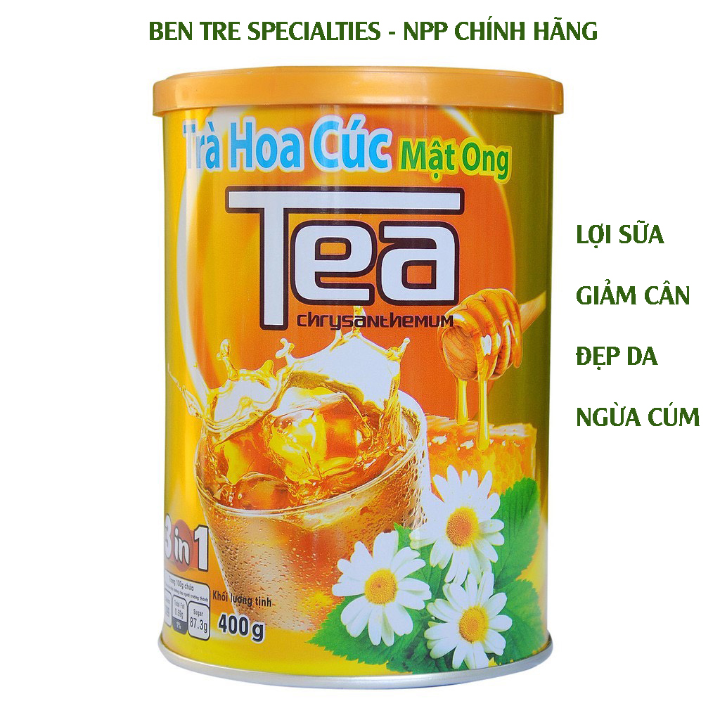 [Lon 400g] Trà hoa cúc mật ong Thanh Bình- đồ ăn vặt