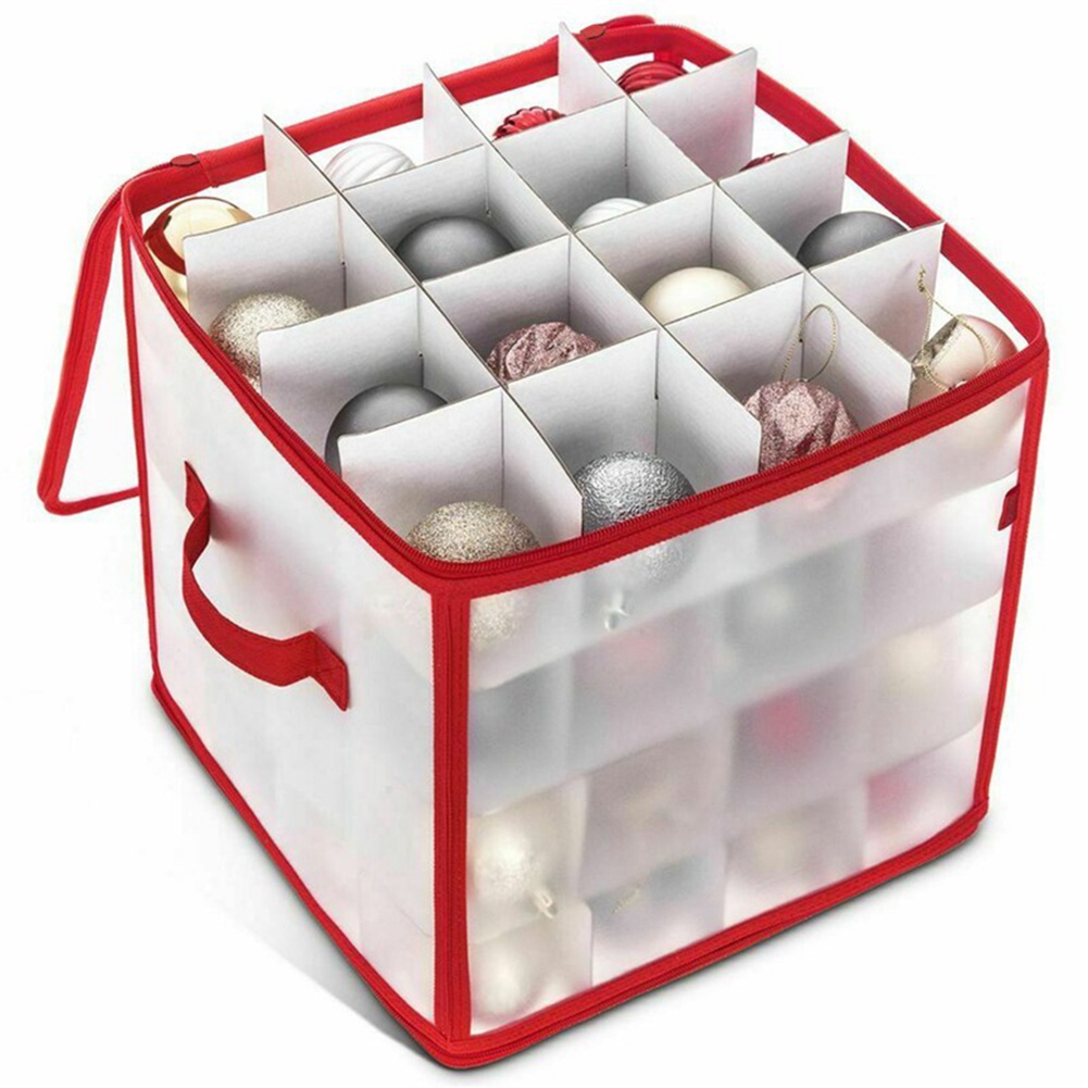 Baubles Storage Box Christmas Balls Storage Xmas Tree Decorations Organizer Bauble Storage Divider Toys Storage Box Easy to Use.