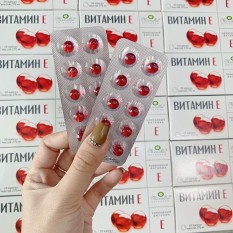 Vitamin E đỏ Nga 270mg hộp 20 viên