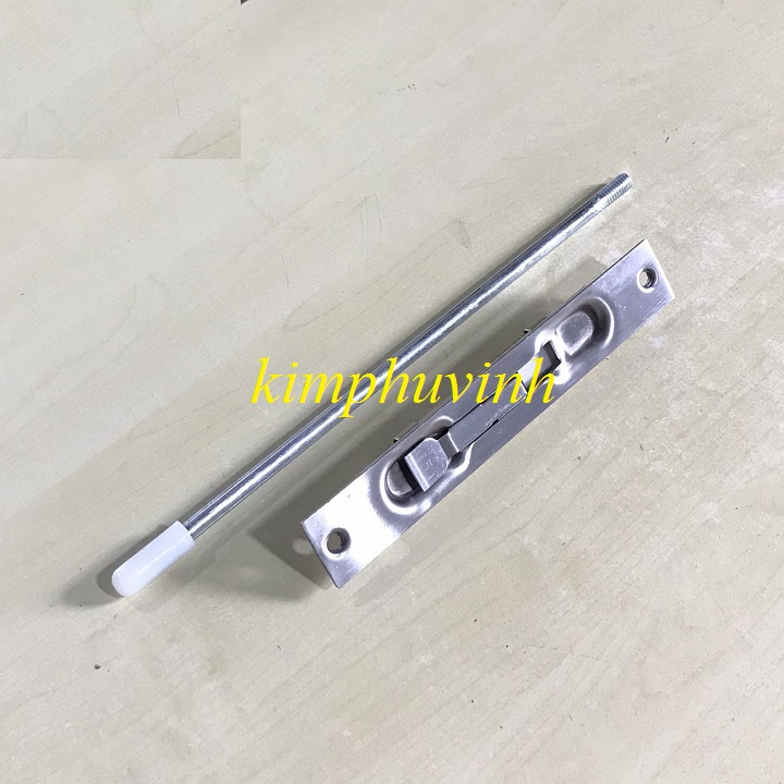 01 bộ - chốt âm cửa inox - chốt cửa âm - chốt âm lò xo