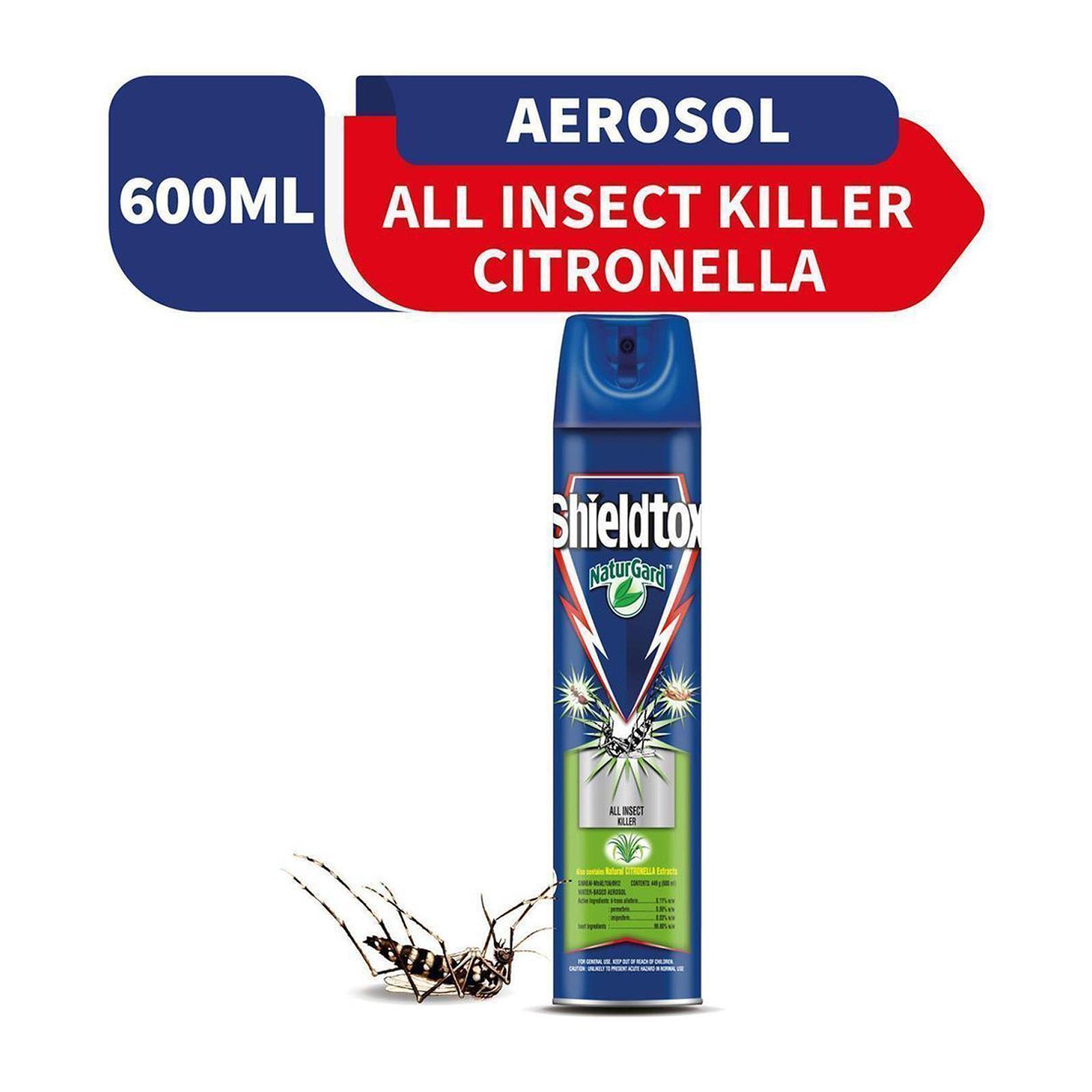 Shieldtox NaturGard All Insect Killer Spray Citronella 600ML | Lazada ...
