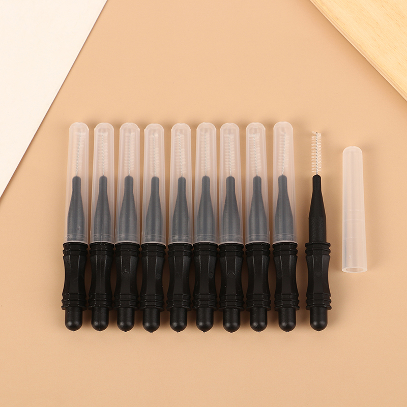 10pcs Bendable Micro Brushes Disposable Microbrush Applicators Eyelash Extensions Eyelash Glue Cleaning Brush for Eyelash