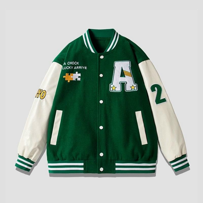 Áo Khoác Nỉ Nam Nữ, Áo Khoác Bomber Thêu Logo Chữ A Kèm Nhiều Họa TIết Siêu Hot.Tp