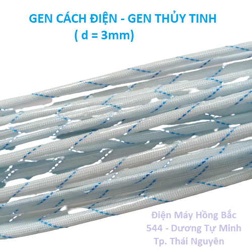 Gen cách điện sợi thủy tinh -20 ống gen cách điện phi 3mm