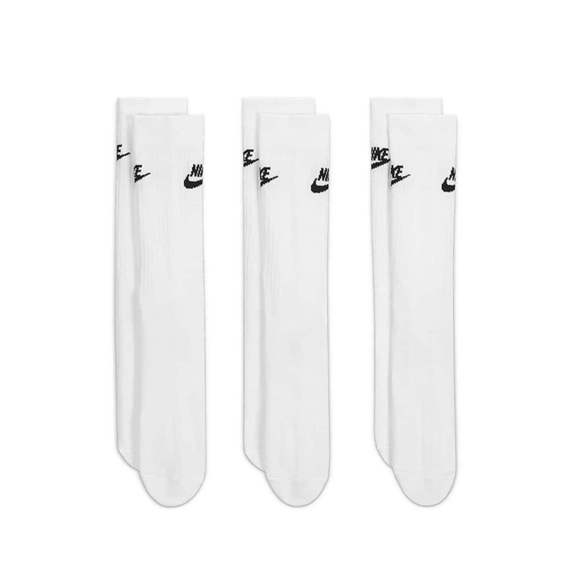 Nike NSW EVERYDAY ESSENTIAL CR Unisex Socks - WHITE/BLACK