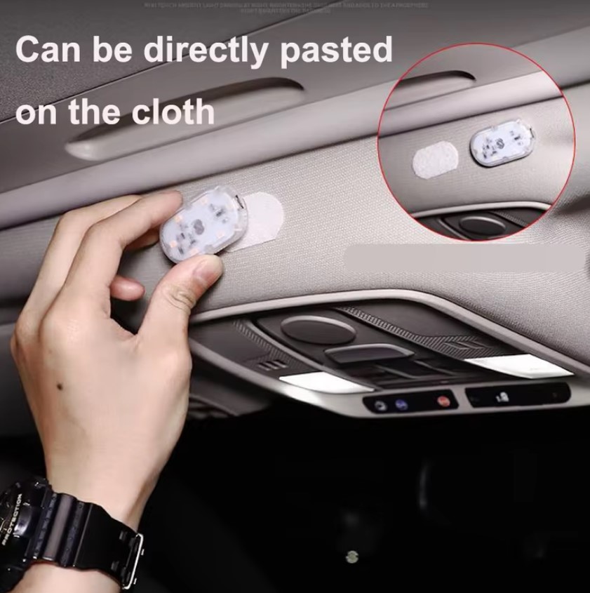 New Car LED Touch Lights Wireless Interior Light Magnetic Auto Door Light Roof Ceiling Lamp Reading Lamp USB Rechargeable 5V. 