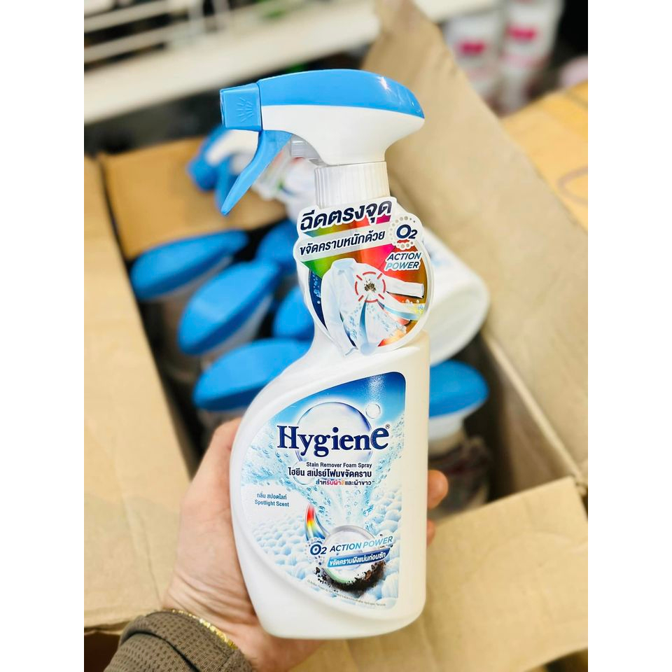 [CHÍNH HÃNG] Xịt Tẩy Quần Áo Hygiene 500ml Thái Lan