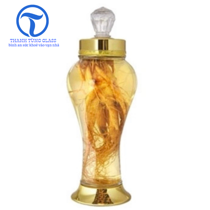 BÌNH NGÂM RƯƠU SÂM THỦY TINH PHÚ HOÀ 1 LÍT