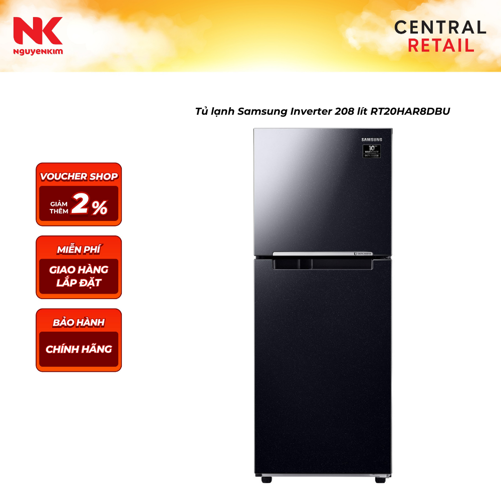 Tủ lạnh Samsung Inverter 208 lít RT20HAR8DBU