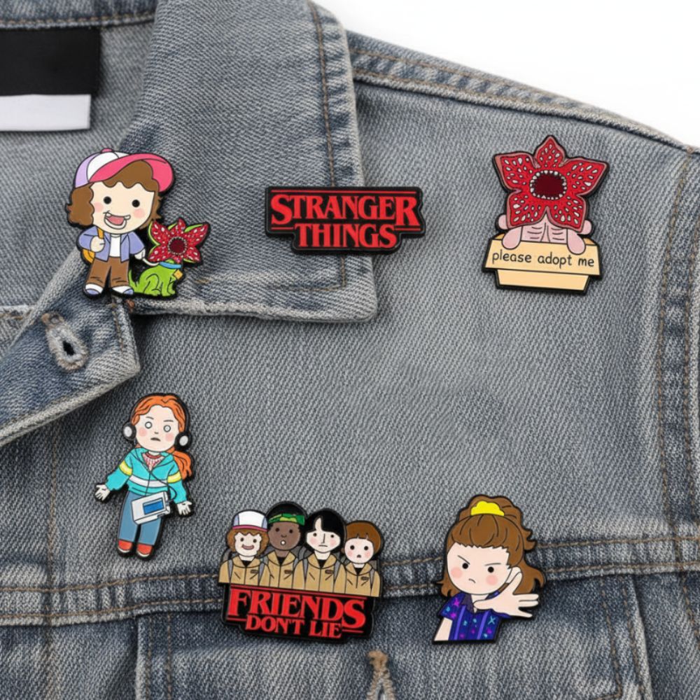 Stranger Things Pin Set 6pcs/set Backpack Decoration Brooch Stranger Things Pin Collection ...