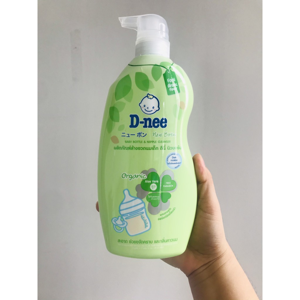 CHAI NƯỚC RỬA BÌNH SỮA VÀ RAU CỦ DNEE DẠNG CHAI ( 600ML XANH LÁ)