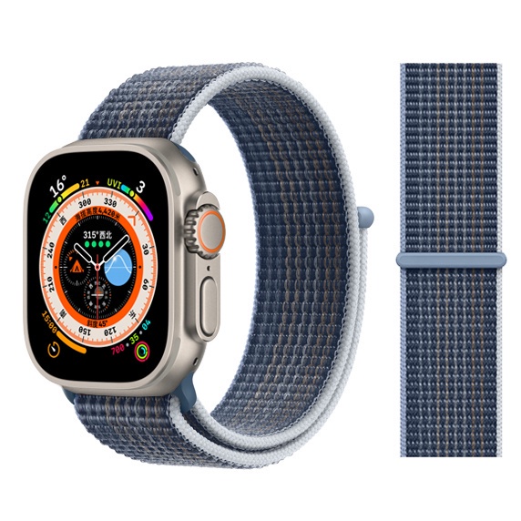 New nylon loop strap for apple watch ultra 8 band 49mm 44mm 40mm 45mm 41mm 42mm/38mm sport wristband bracelet iwatch series 7 3 6 se