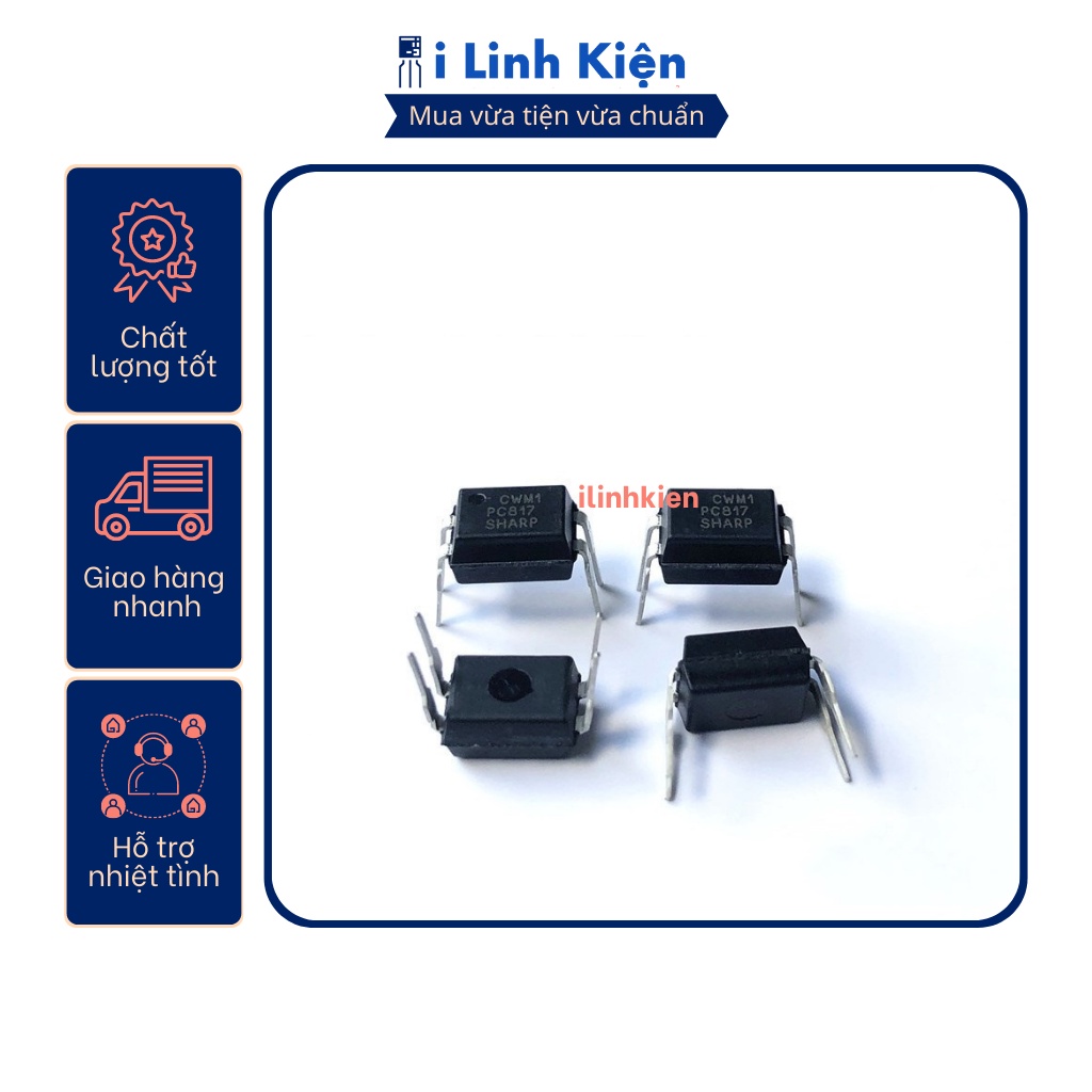 Ic quang PC817 PC817C DIP-4/SOP-4 loại thường/chính hãng Sharp