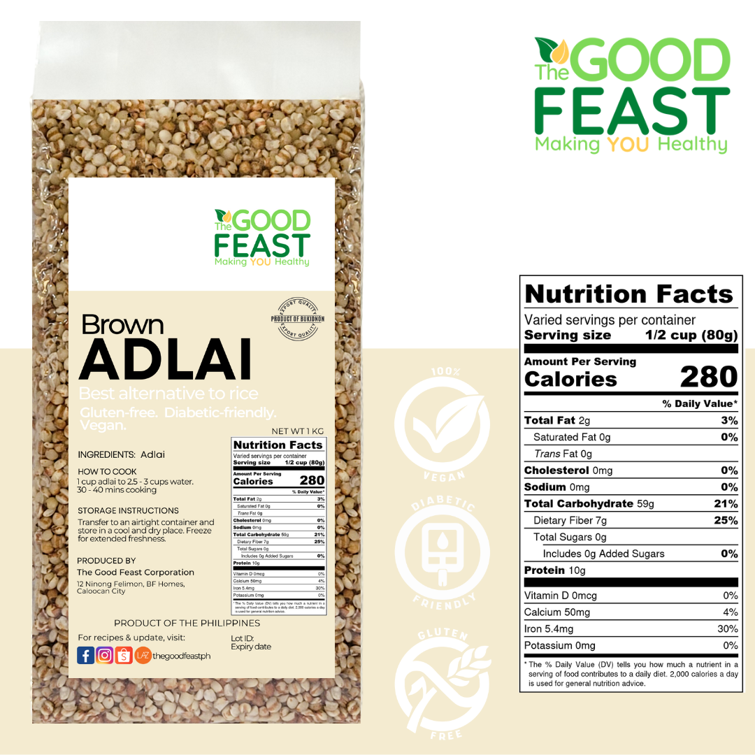 Brown Adlai 1Kg: Fiber-enriched and more protein-packed version of ...