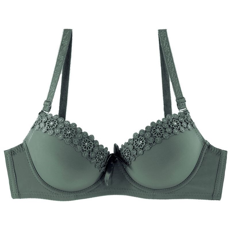 PARIFAIRY underwire bra for women bra cup c black brassiere for