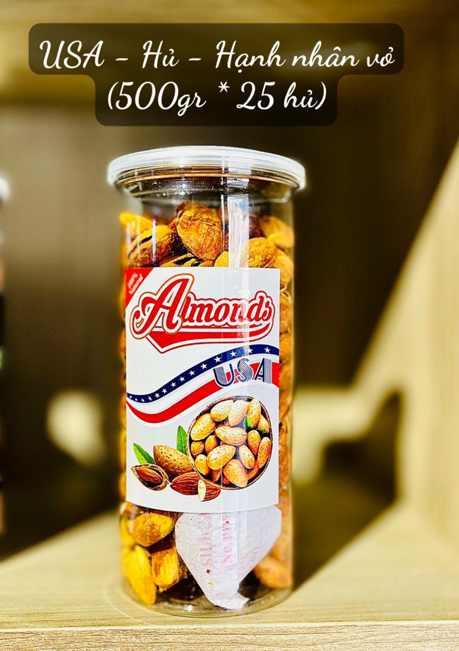 Hạt Hạnh Nhân Vỏ Cao Cấp Mỹ - Hủ 450G