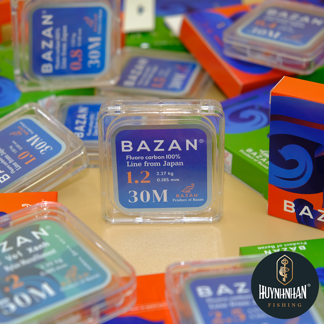 Dây thẻo Bazan Fluorocarbon nhiều size x 30m