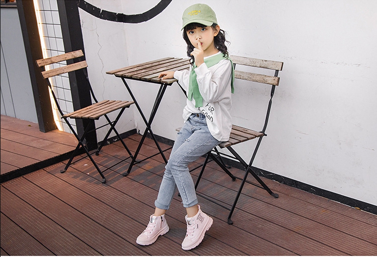 Giày bốt bé gái, giày cao cổ bé gái - Mẫu mới SD73