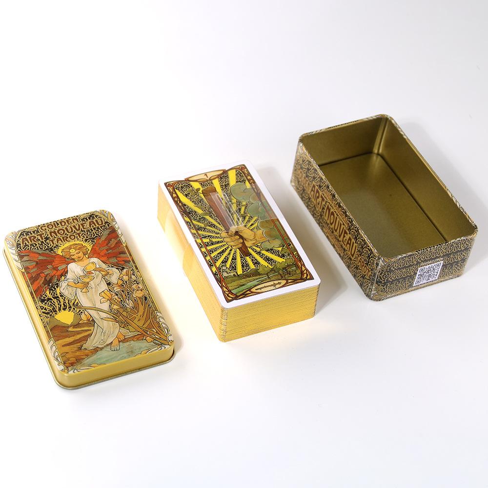 %E3%80%90Hot%20selling%20items%E3%80%91Golden%20Art%20Nouveau%20Tarot%20Deck%20In%20A%20Tin%20Box%20Gilded%20Edge%20for%20Fortune%20Telling%20Game%20Card%20-%20Image%203