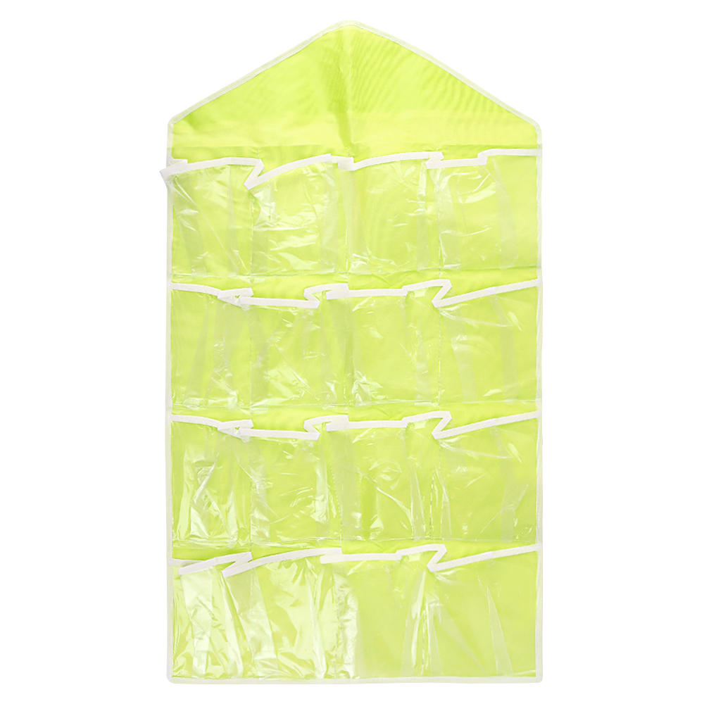 16 Pockets Multifunctional Clear Wall Hanging Bag / Creative Socks Underwear Wall Storage Pouch / Reusable clothing Storage Organizer Bag For home Bedroom bathroom Wardrobe