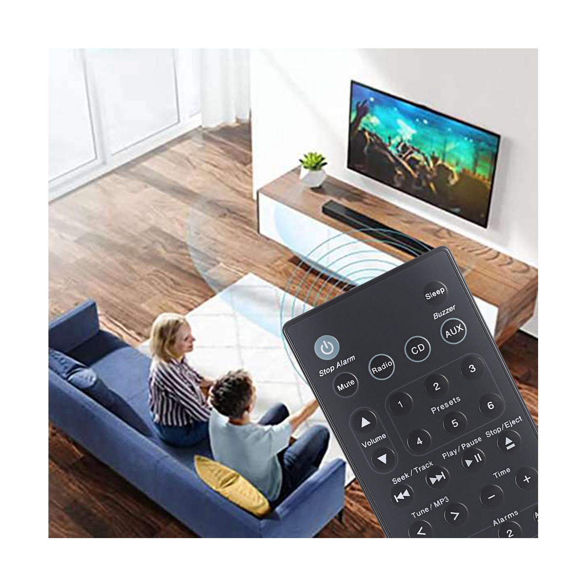 Remote Control Black Remote Control ABS Remote Control for BOSE-B7 Miaoyun Wave CD Audio Music System 1/2/3/4 Generation Controller AWRCC1 AWRCC2 AWRCC3 AWRCC4
