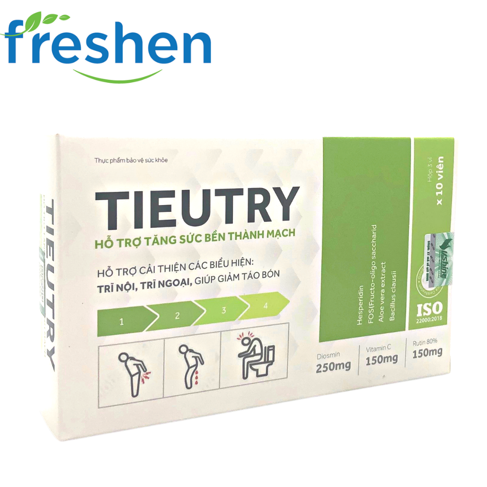 [HCM]TIEUTRY TIÊU  TRỸ - Hỗ trợ cải thiện các biểu hiện trĩ nội, trĩ ngoại hộp 30 viên