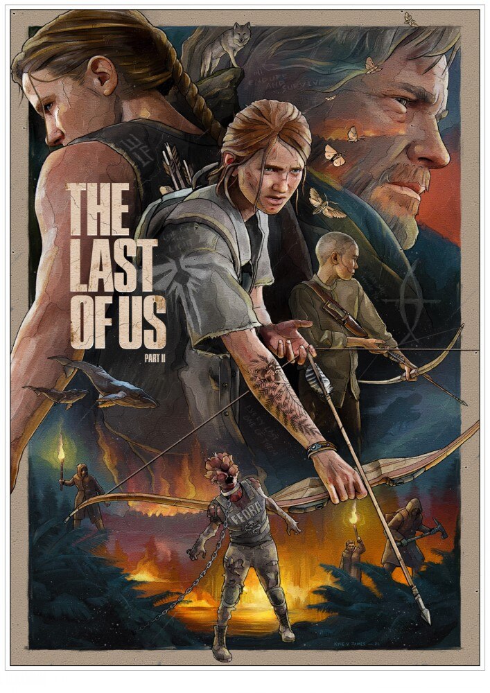 The Last of Us Movie Poster wallpaper decor living room bar