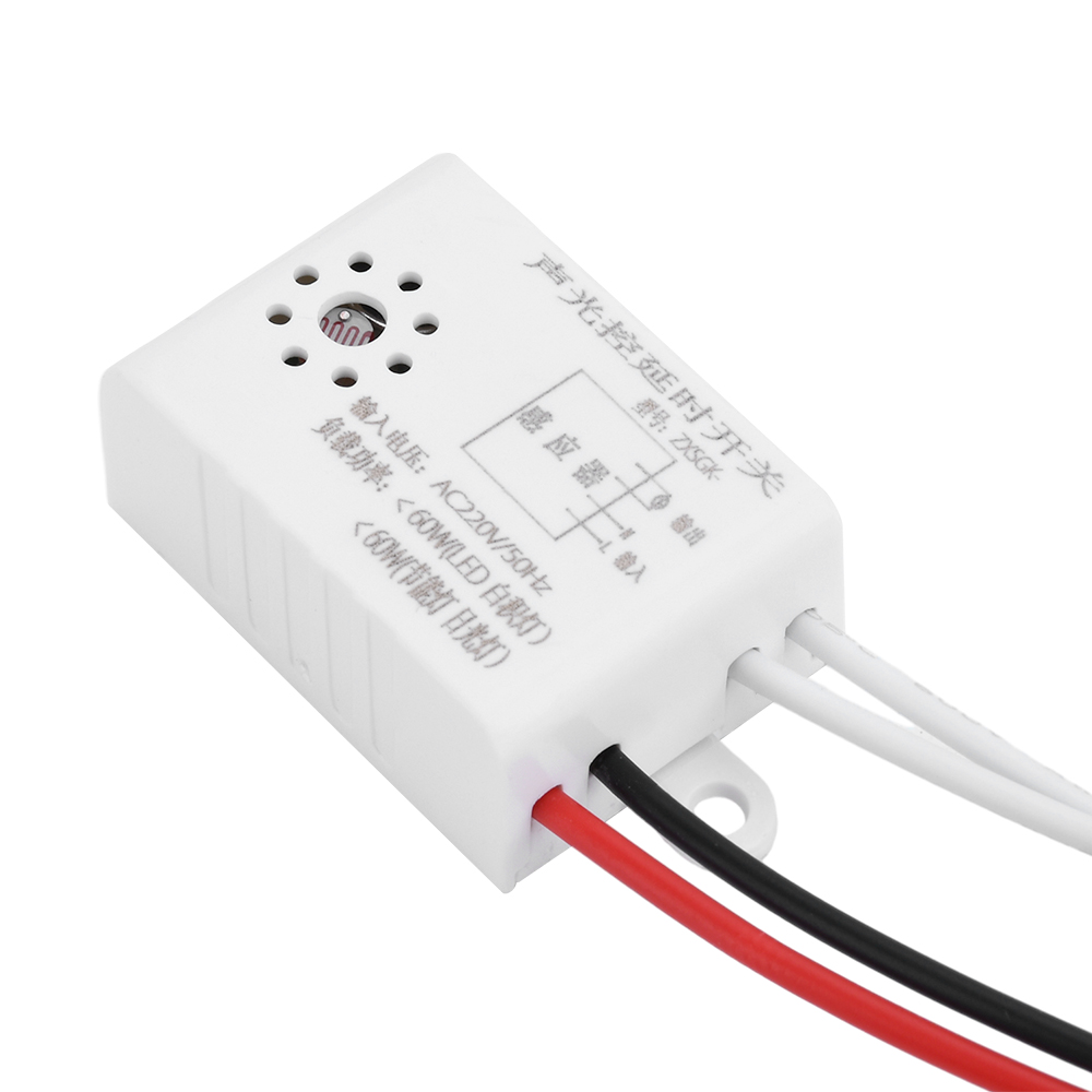FocusAi Ac220V Voice Sensor Switch Controller Automatic Voice Sensor Detector Switch Voice Activated Switch for Ceiling Light Panel Light Downlight Incandesce