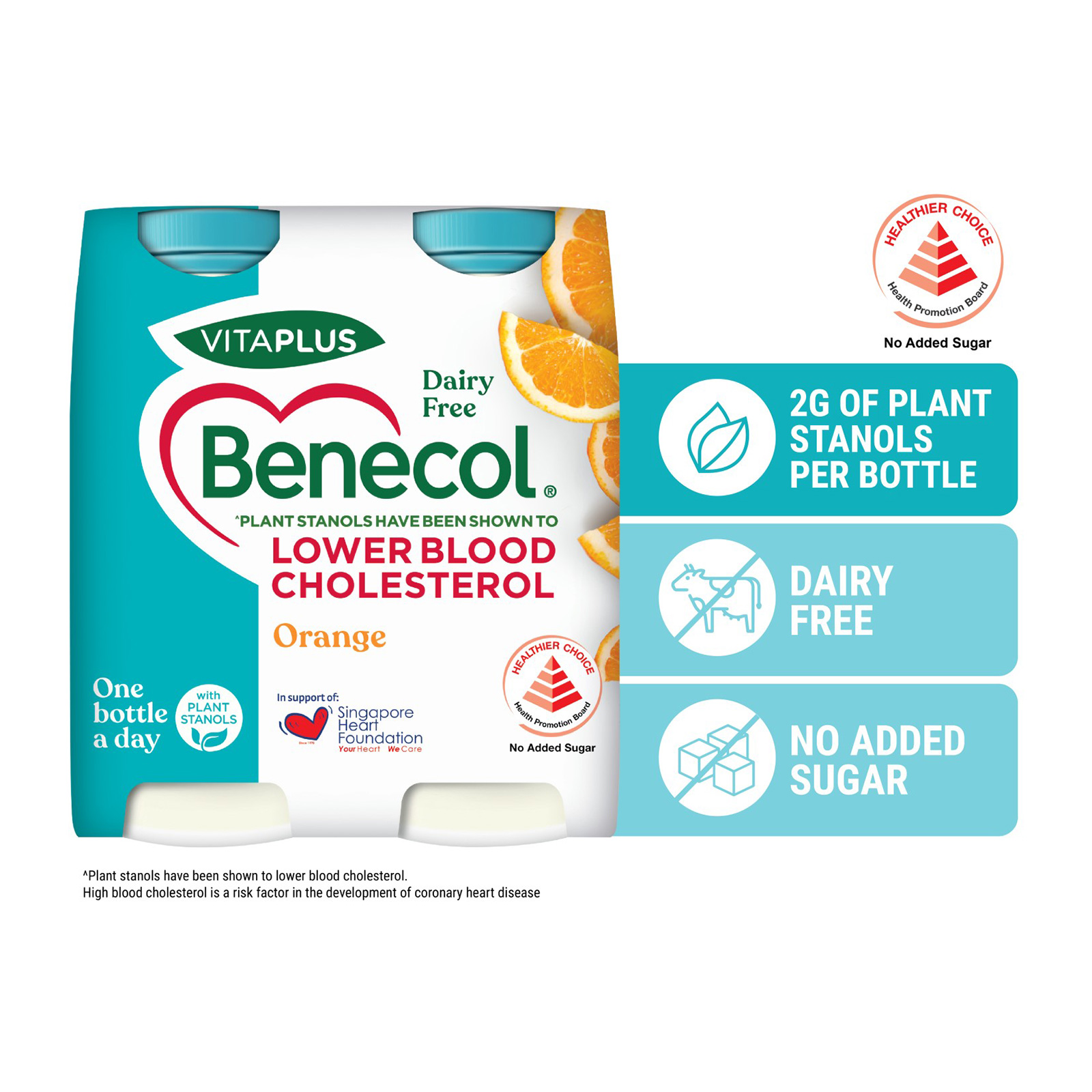 Benecol Vitaplus Orange Juice Drink With Plant Stanols 4x70ML Lazada Singapore