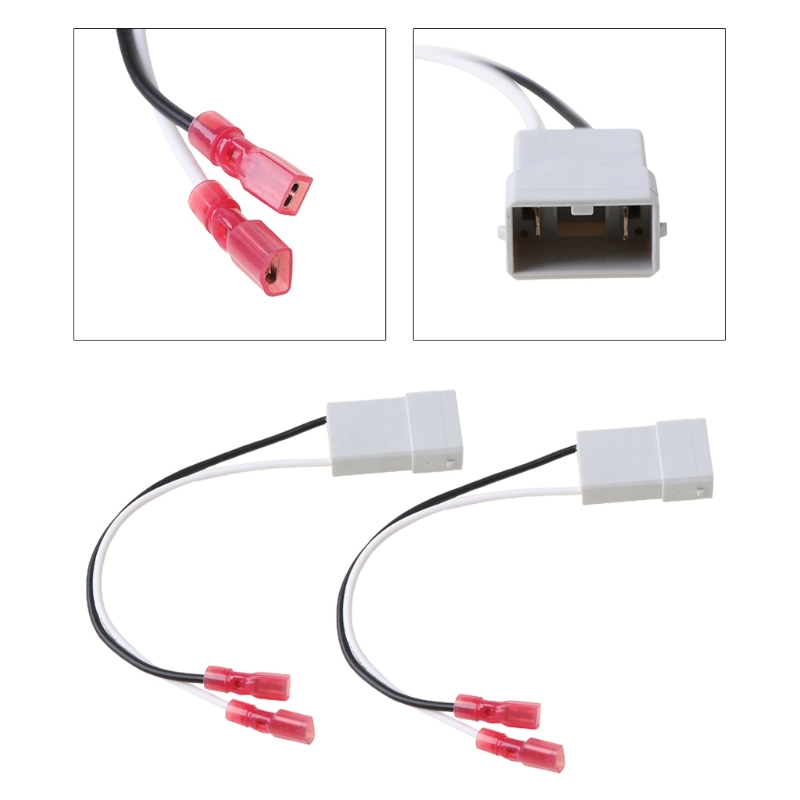 New arrival 2Pcs Car Interior Parts Speaker Wire Harness Adapter Plug Connector for