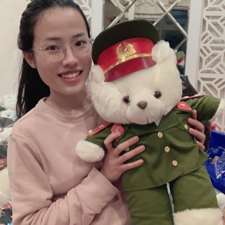 Gấu bông công an size 55-70cm