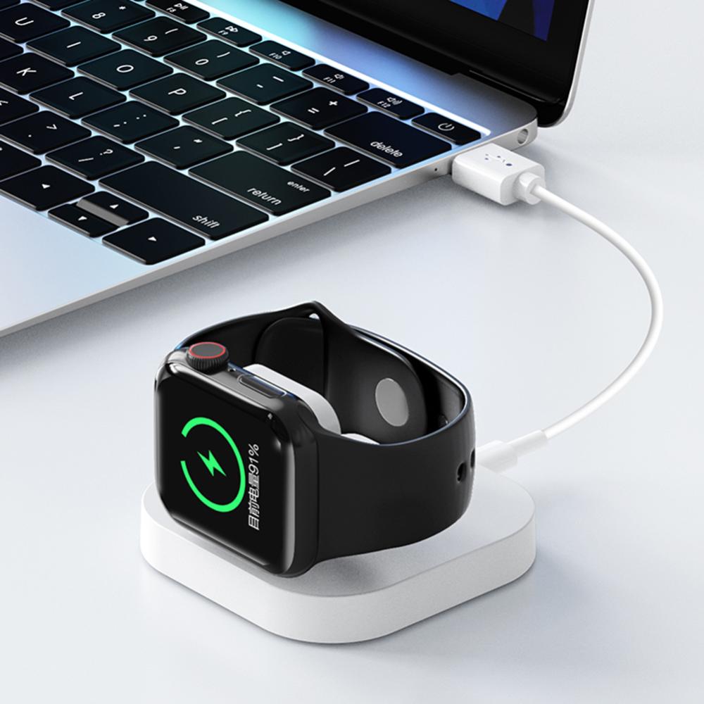 Foldable Wireless Charger 85 Degree Bracket Design Wireless Charger Dock Efficient Heat Dissipation Fast Charging Dock for Apple Watch 1-8 Generation