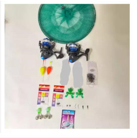 Bộ Cần Câu 2 Cần 2 Máy Tặng 10 Phụ Kiện Như Hình, can cau may gia re, chất liệu tốt, dễ sử dụng