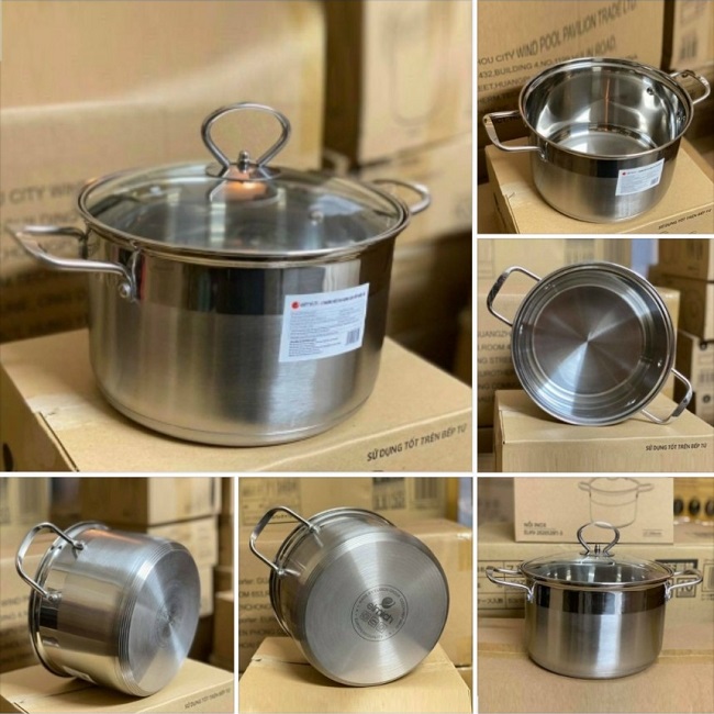 Nồi inox 3 đáy Elmich - nồi inox 3 đáy