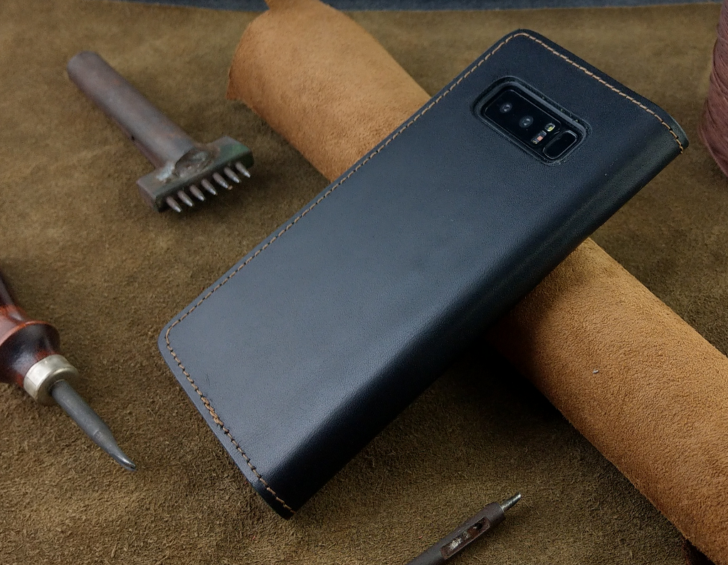 Bao Da Samsung Galaxy Note 8 Handmade Da Bò Thật