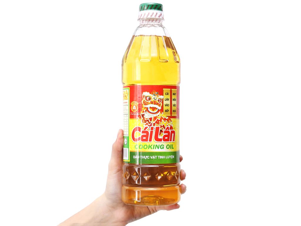 Dầu thực vật tinh luyện Cái LâN chai 1 lít