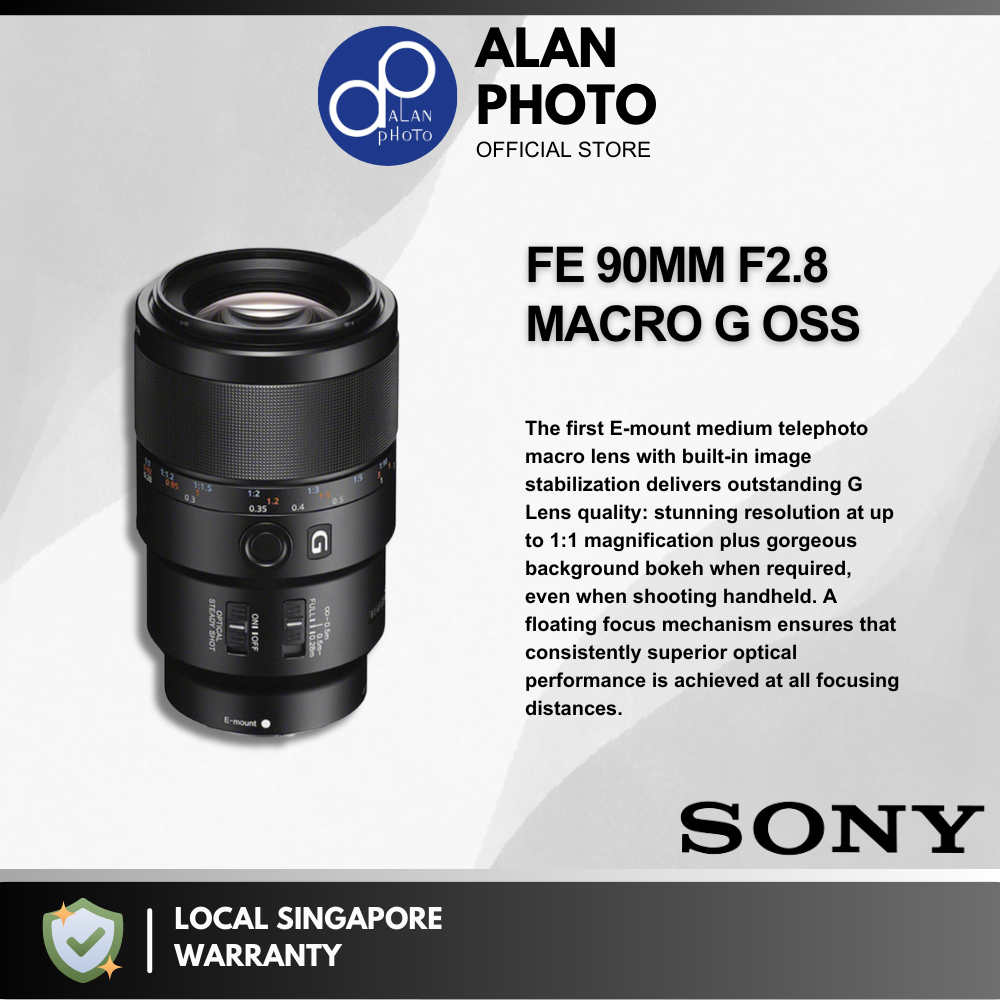 Sony FE 90mm F2.8 Macro G OSS Lens For Sony FE [SEL90M28G