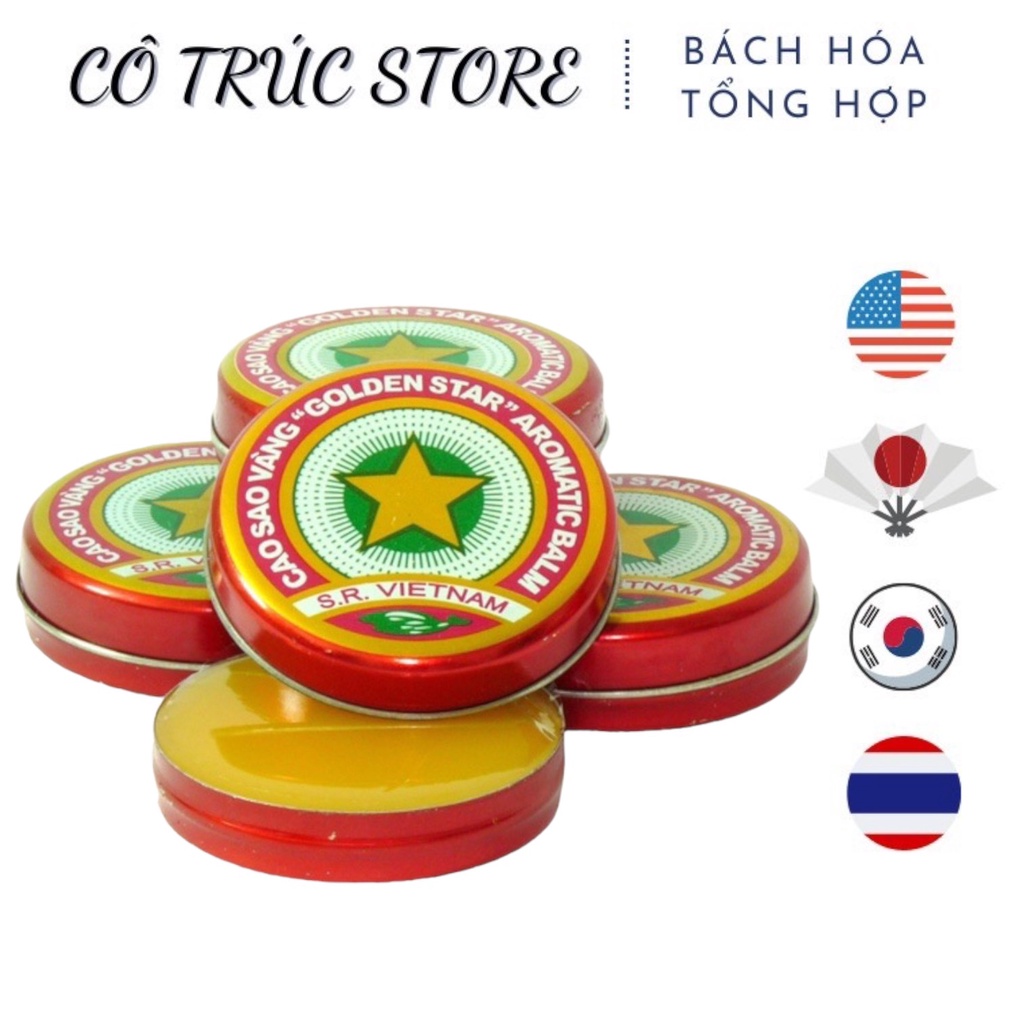 [COMBO 5 LỌ] Cao Sao Vàng VIỆT NAM [GOLDEN STAR BALM] Dược TW3 3gr