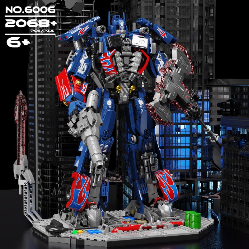 Lắp ráp mô hình Super Transformers 6006 người máy Optimus Mars