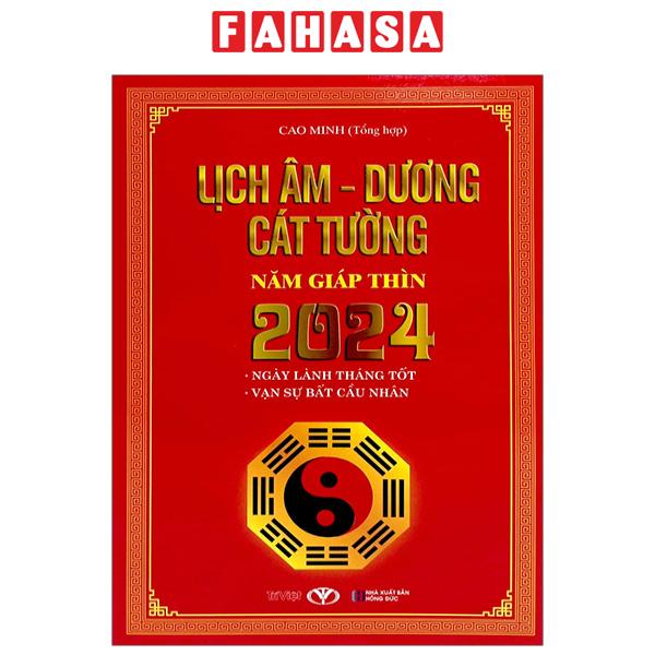 Sách Fahasa - Lịch Âm Dương Cát Tường 2024