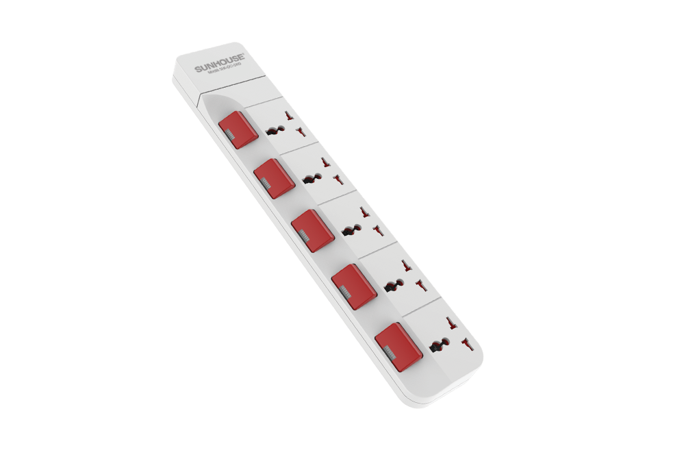 Ổ cắm điện đa năng SUNHOUSE- SHE-OC1-5RD