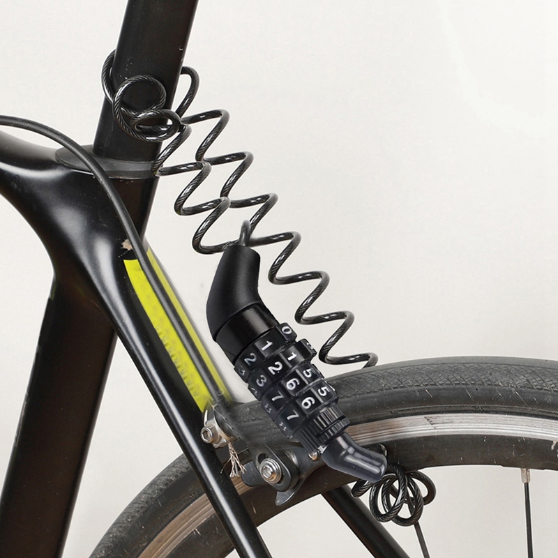 Bicycle Lock Security Code 4 Digits Lock Anti-Theft Combination Code Security Bicycle Bicycle Accessories (2Pcs)