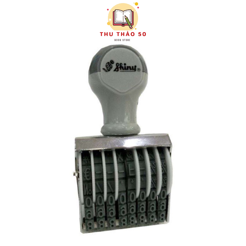 Con dấu đóng mộc 8 chữ số cao 5mm, xoay thay đổi được, hiệu shinny mã n38-5mm.