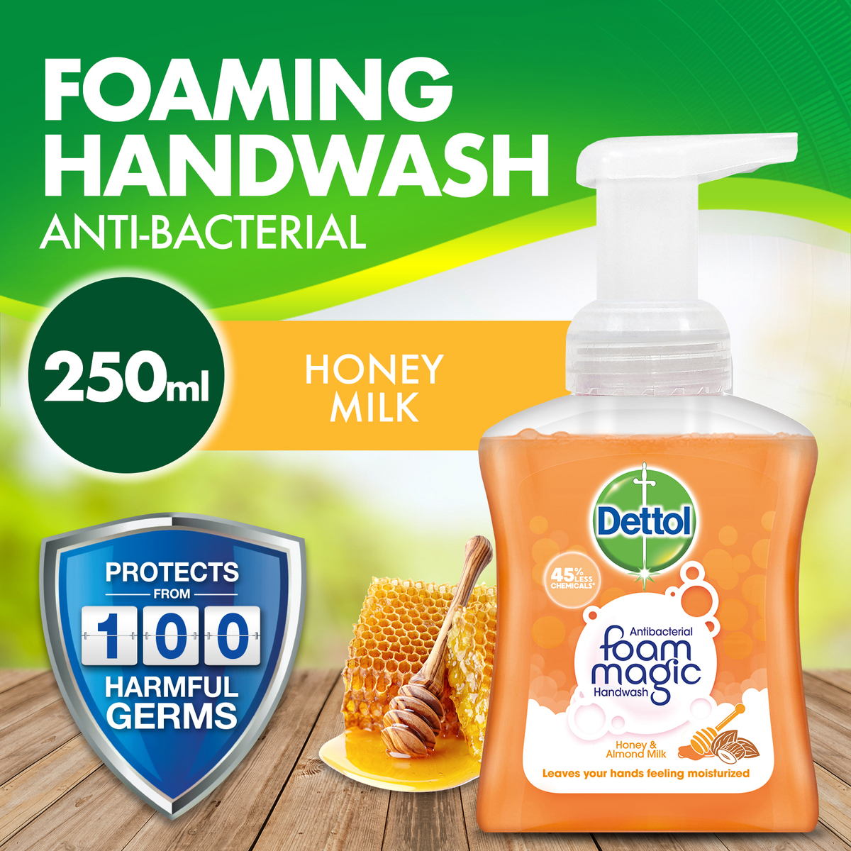 Dettol Foaming Hand Wash Honey Milk 250ML Lazada Singapore
