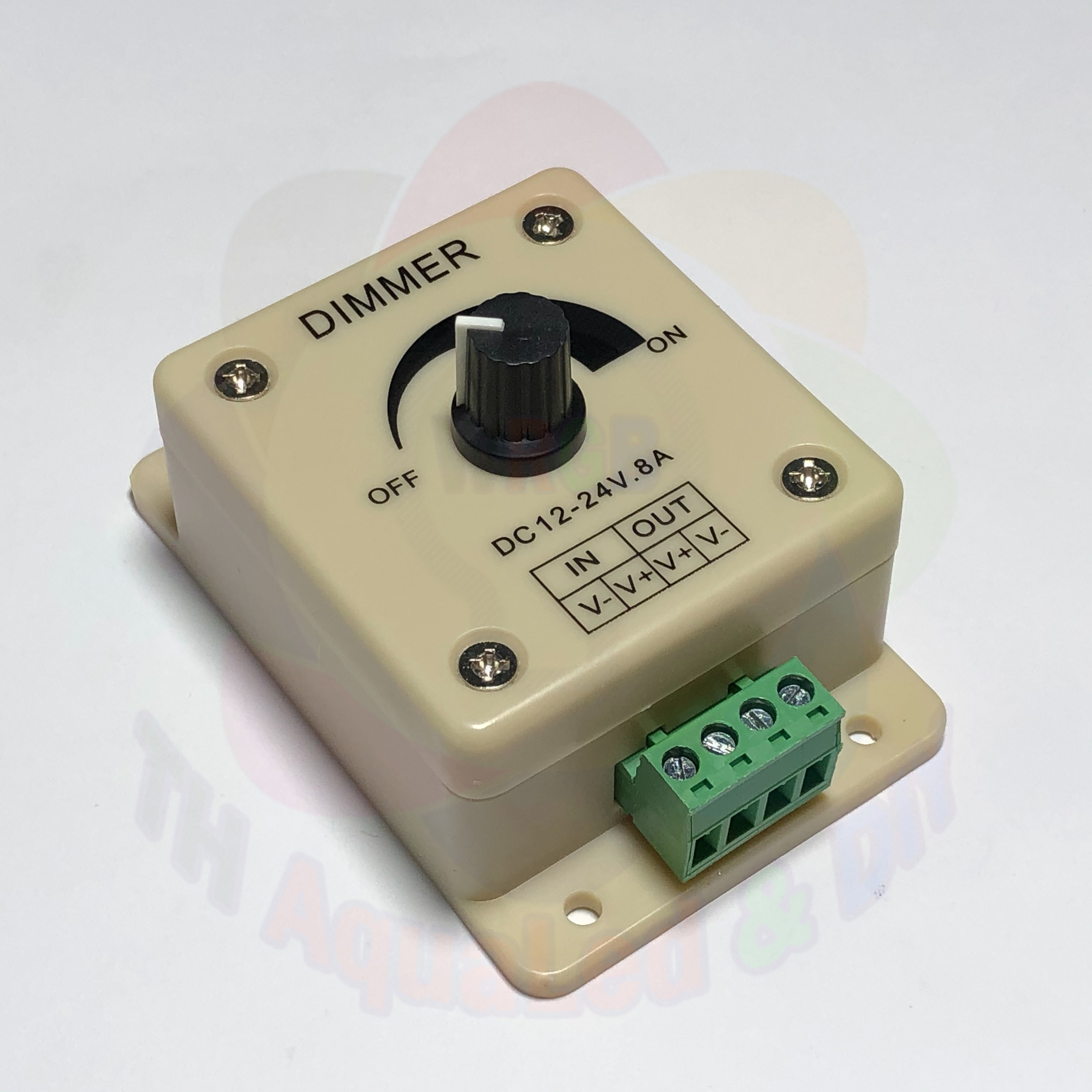 Dimmer Điều tốc DC 12-24V điều chỉnh điện áp cho thiết bị bằng núm vặn. Lưu ý: chỉ dùng cho đèn led và quạt nhựa vi tính