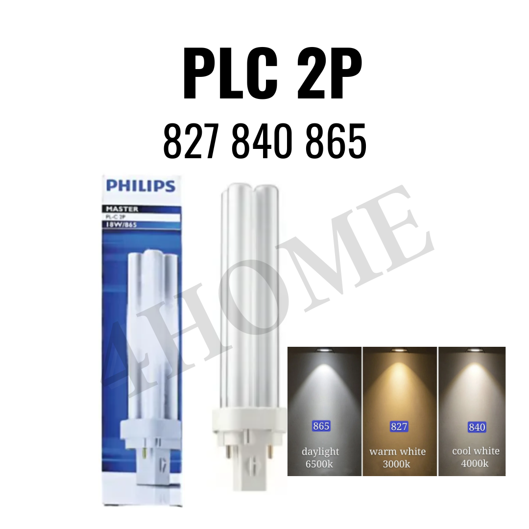 Philips Master PL-C / PLC 2 Pin 2P 13W Light Tube 827 840 865 GSE