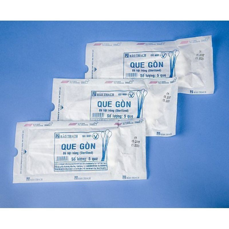 ✅ Que Gòn Đầu Lớn Bảo Thạch (Bịch 5 Que) -VT0158 - Y Tế Vạn Thành